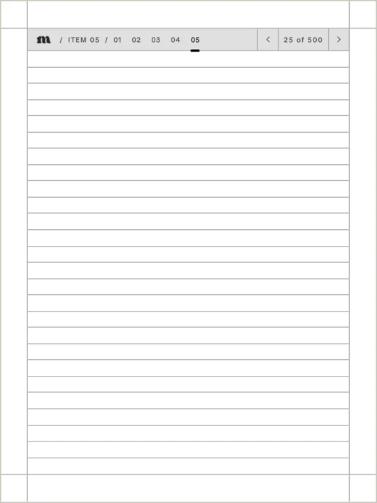 A lined notes page with margins for the Supernote toolbar