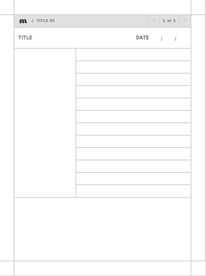 Cornell Notes page