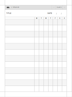 Habit Tracker page