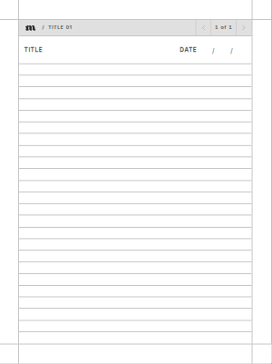 Lined (Tight) page