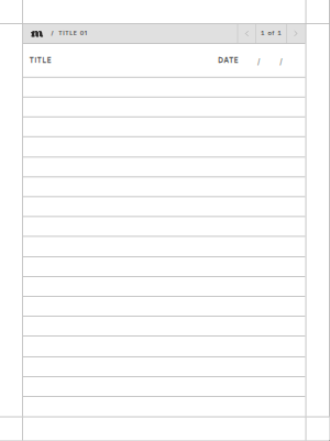 Lined page