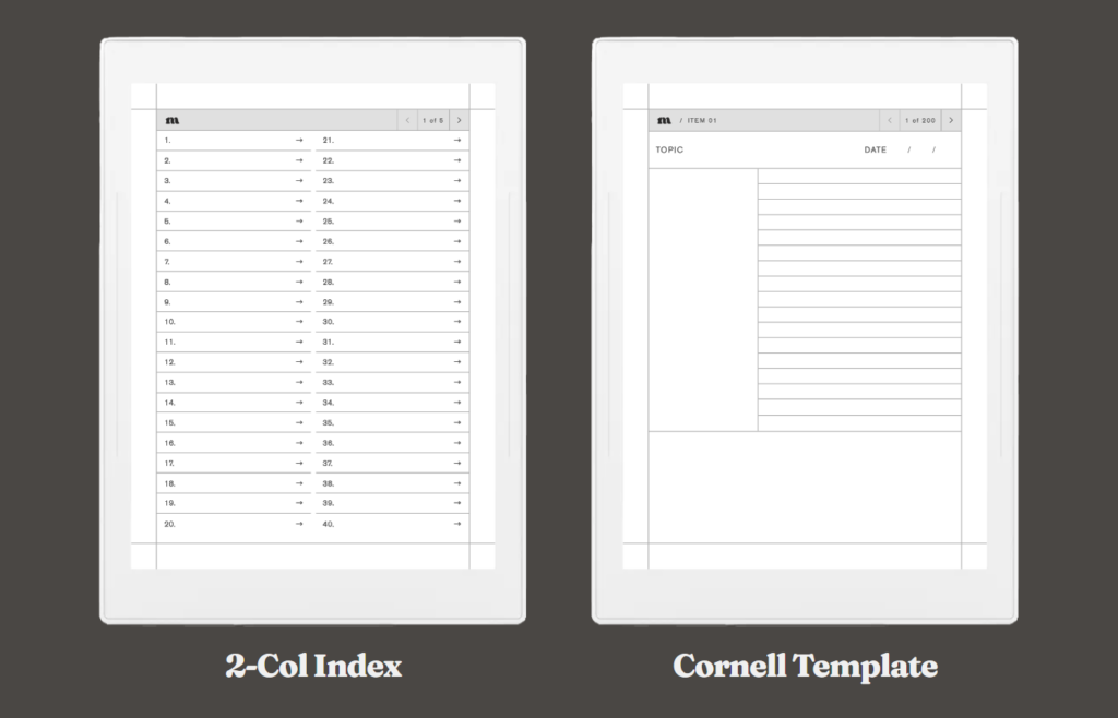 Cornell Notes Digital Notebook for Supernote, image 2