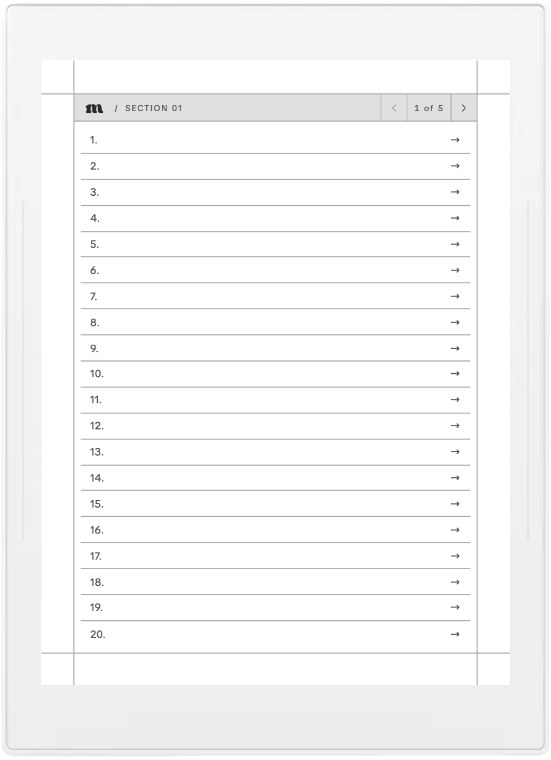 Tasks page