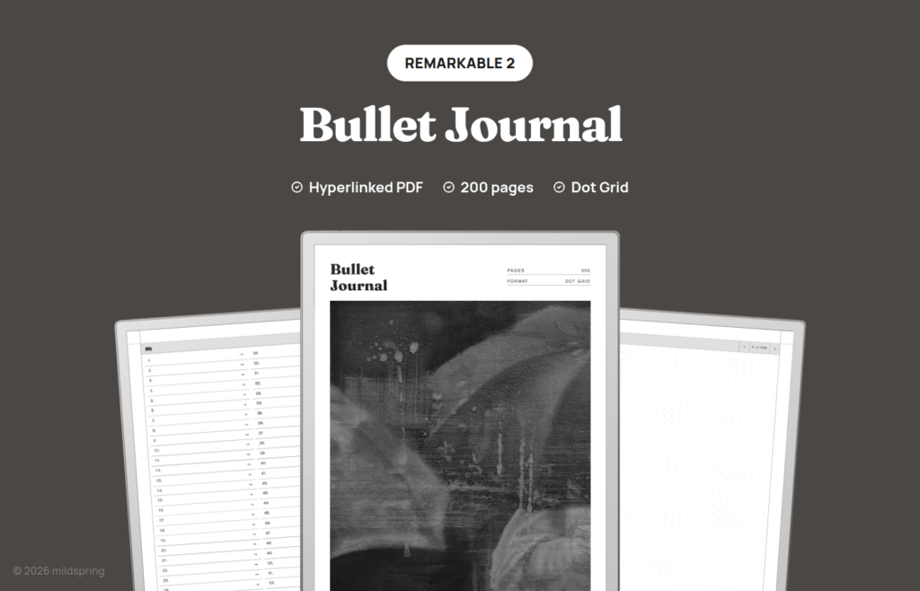 Bullet Journal for reMarkable