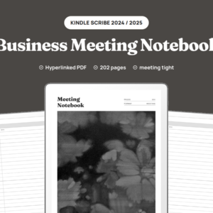 Business Meeting Notebook for Kindle Scribe