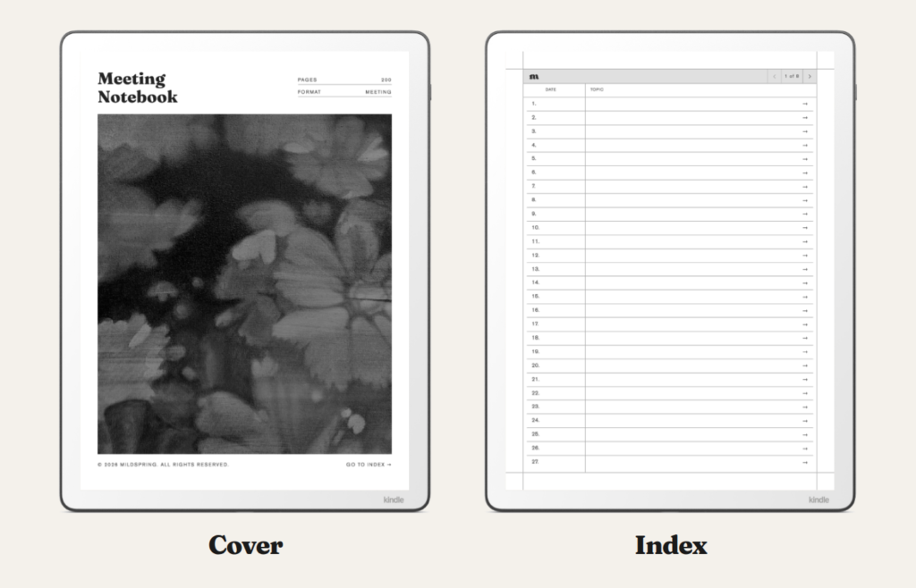 Business Meeting Notebook for Kindle Scribe, image 2