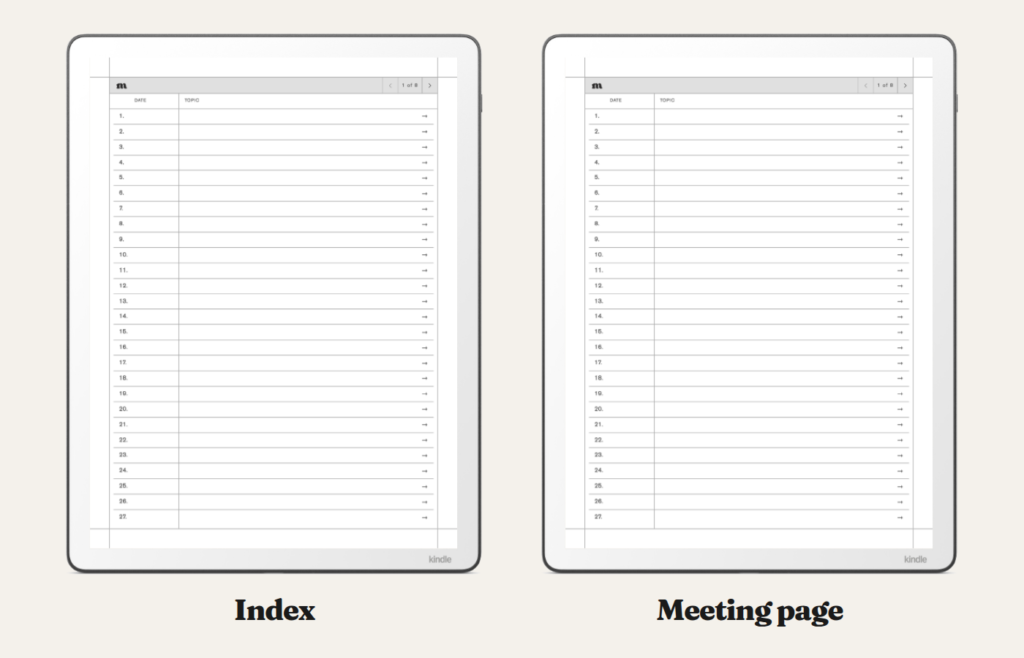 Business Meeting Notebook for Kindle Scribe, image 3