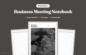 Business Meeting Notebook for reMarkable