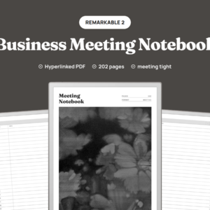 Business Meeting Notebook for reMarkable