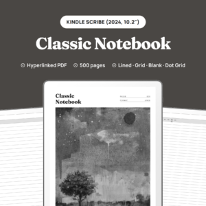 Classic Notebook for Kindle Scribe