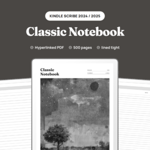 Classic Notebook for Kindle Scribe