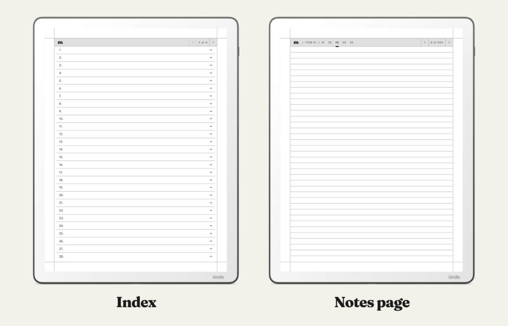 Classic Notebook for Kindle Scribe, image 3