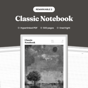 Classic Notebook for reMarkable