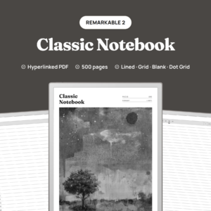 Classic Notebook for reMarkable