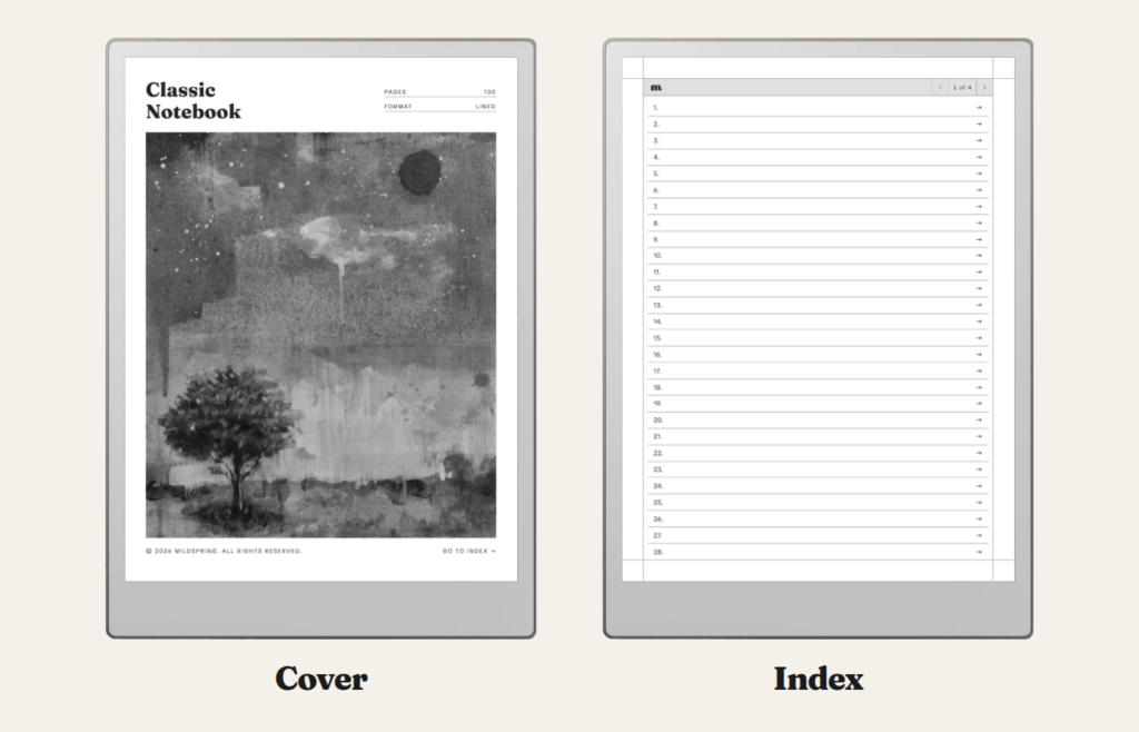 Classic Notebook for reMarkable, image 2