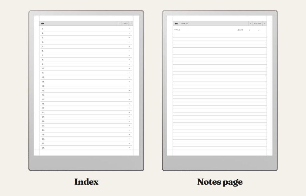 Classic Notebook for reMarkable, image 3