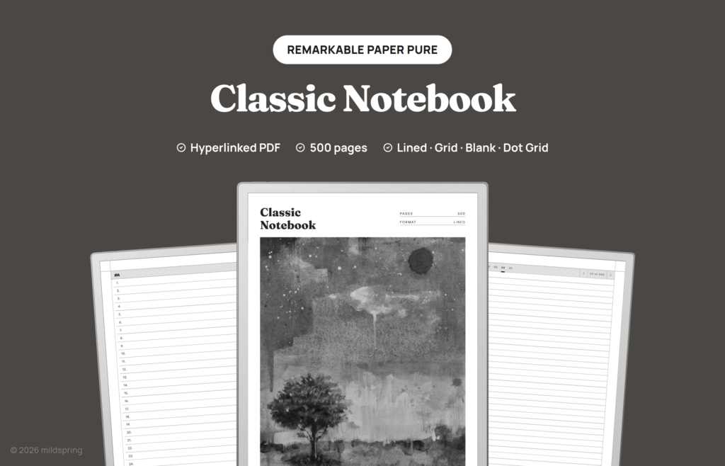 Classic Notebook for reMarkable, image 4