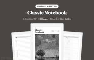 Classic Notebook for Supernote