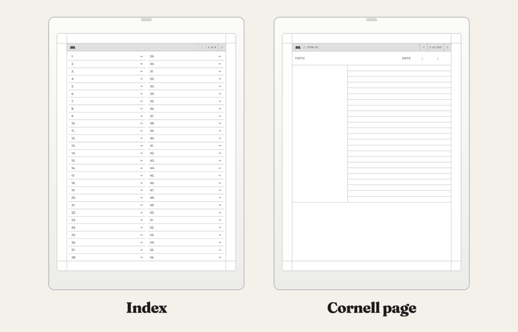 Cornell Notes Digital Notebook for Quaderno, image 3
