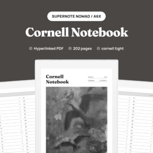 Cornell Notes Digital Notebook for Supernote