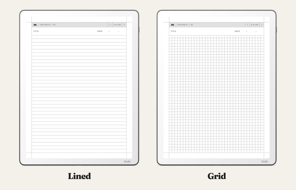 Multi-Section Notebook for Kindle Scribe, image 3