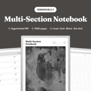 Multi-Section Notebook for reMarkable