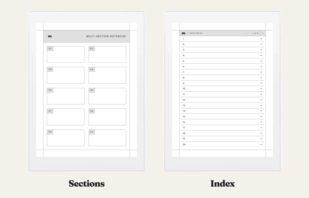 Multi-Section Notebook for Supernote, image 2