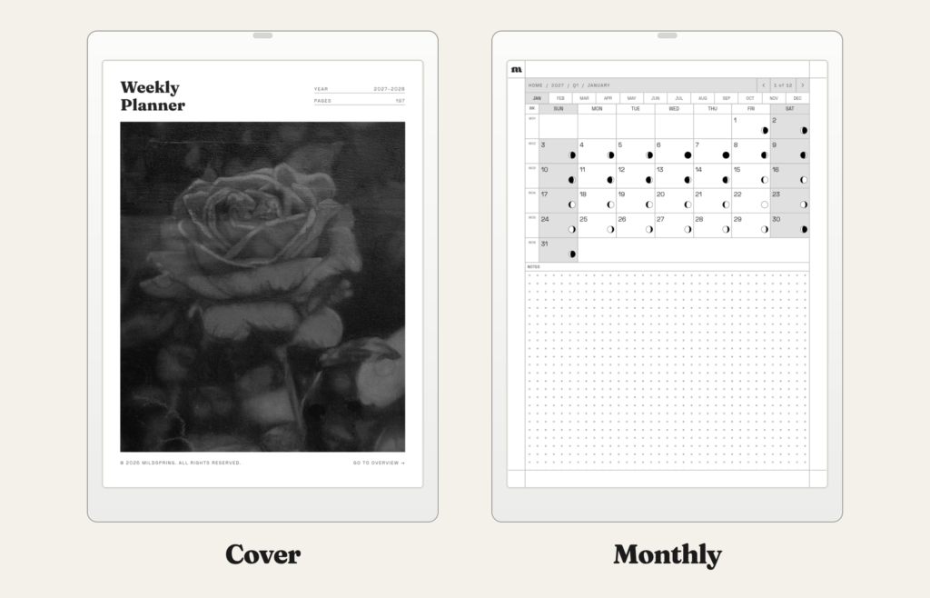 2027-2028 Weekly Planner for Quaderno, image 2