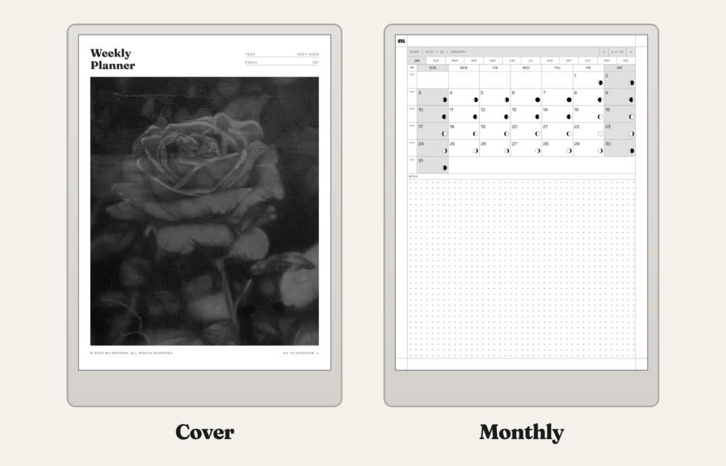 2027-2028 Weekly Planner for reMarkable, image 6