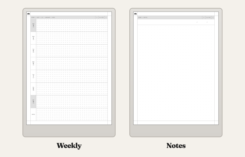 2027-2028 Weekly Planner for reMarkable, image 7