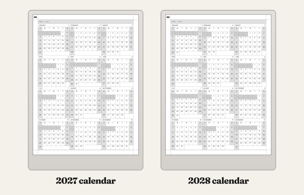 2027-2028 Weekly Planner for reMarkable, image 8