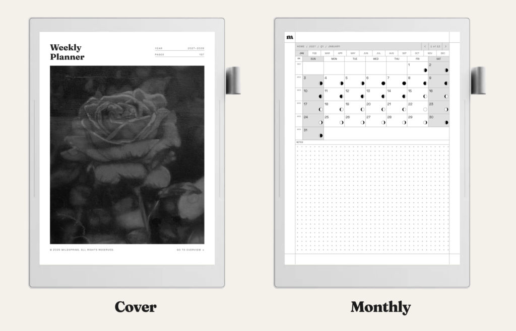 2027-2028 Weekly Planner for Supernote, image 6