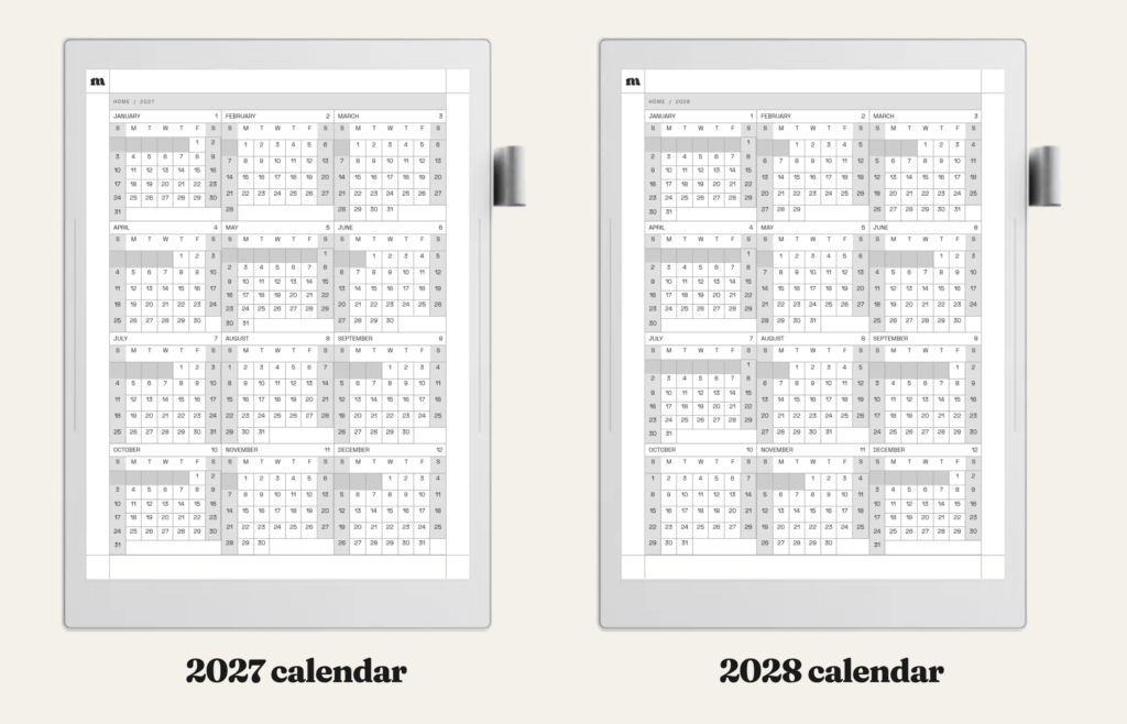 2027-2028 Weekly Planner for Supernote, image 8