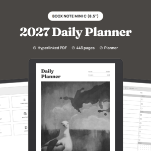 2027 Daily Planner for BOOX