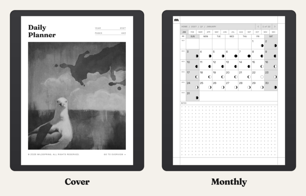 2027 Daily Planner for BOOX, image 2