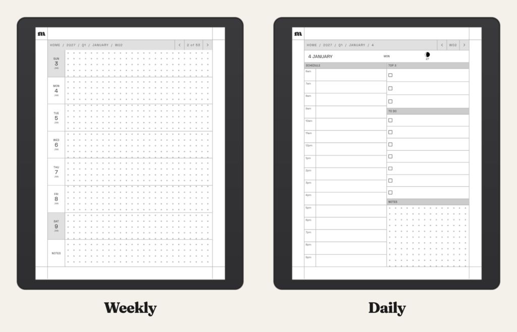 2027 Daily Planner for BOOX, image 3