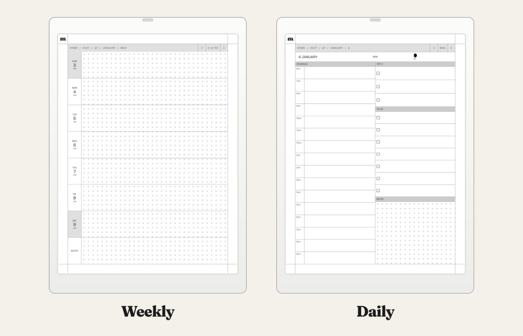 2027 Daily Planner for Quaderno, image 3
