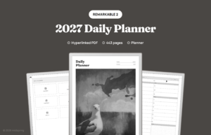 2027 Daily Planner for reMarkable