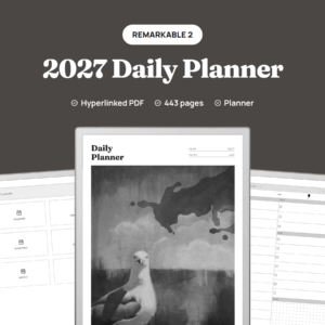 2027 Daily Planner for reMarkable