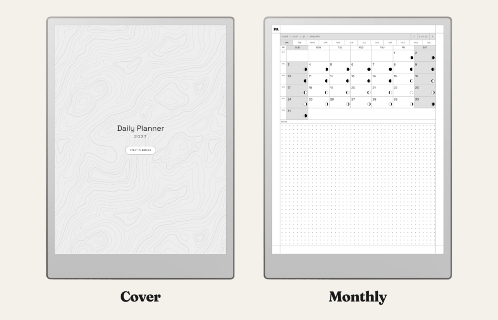 2027 Daily Planner for reMarkable, image 6