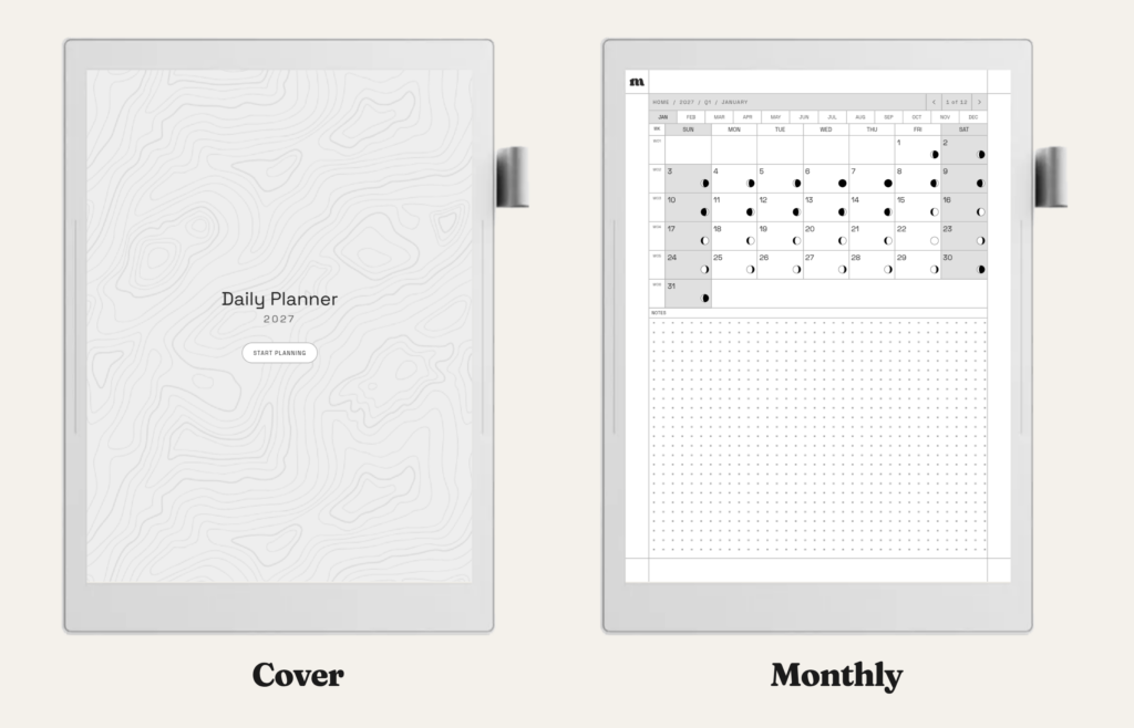 2027 Daily Planner for Supernote, image 6