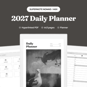 2027 Daily Planner for Supernote