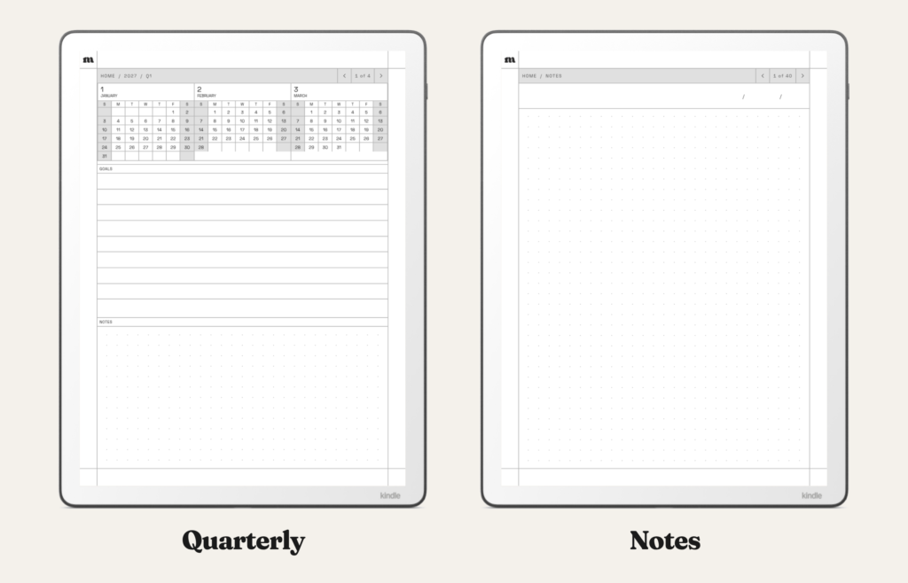 2027 Monthly Planner for Kindle Scribe, image 3