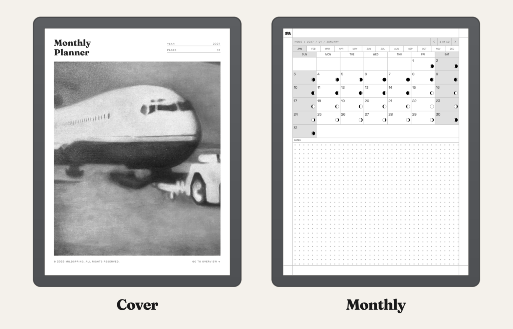 2027 Monthly Planner for Kindle Scribe, image 6