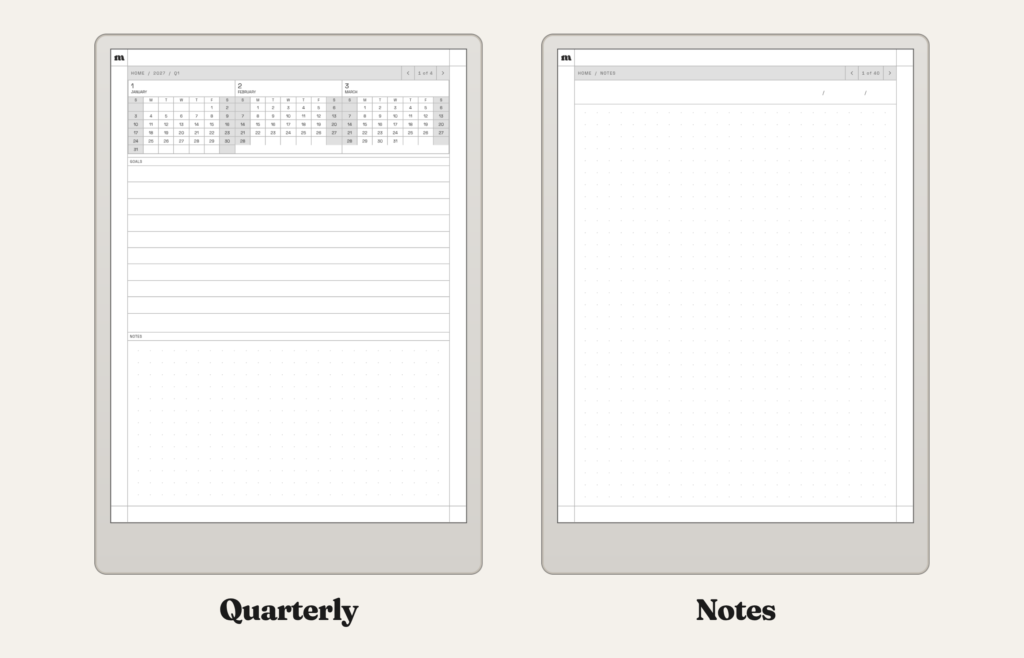 2027 Monthly Planner for reMarkable, image 7