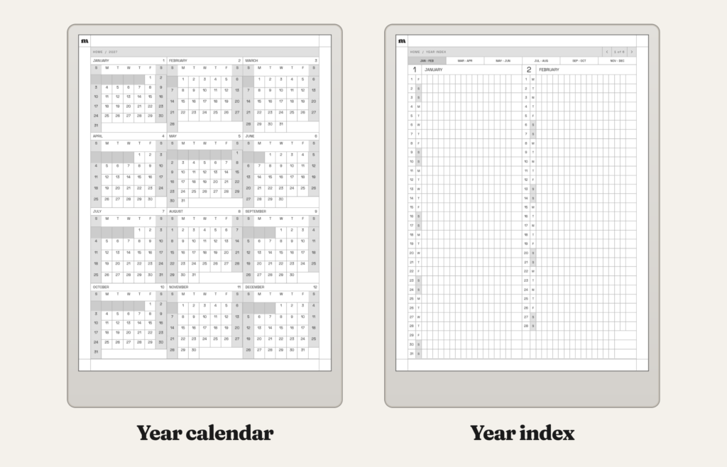 2027 Monthly Planner for reMarkable, image 8