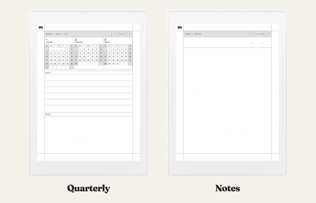 2027 Monthly Planner for Supernote, image 3