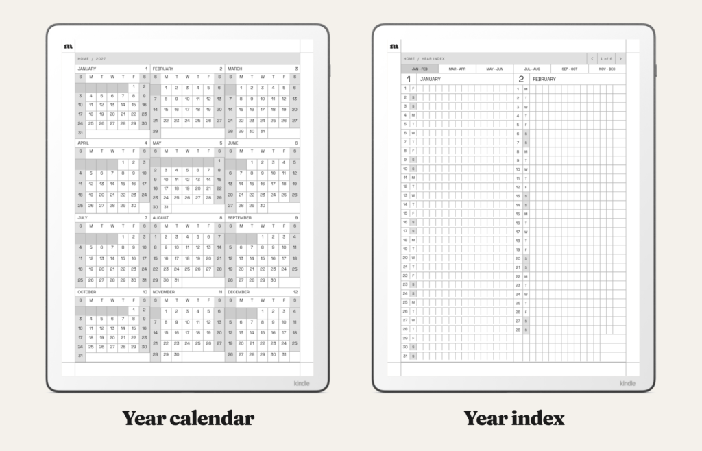2027 Weekly Planner for Kindle Scribe, image 4