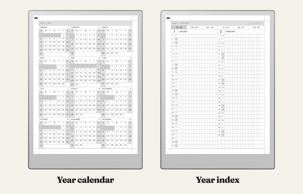 2027 Weekly Planner for reMarkable, image 4