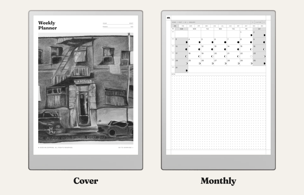 2027 Weekly Planner for reMarkable, image 6